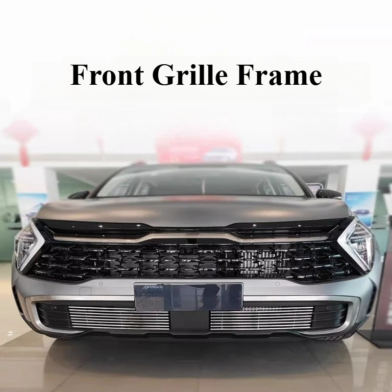 For Kia Sportage 2022-2025 Front Face Medium Net Water Tank Insect-proof Net Lion Sportage Modified Decorative Strip Auto Tools