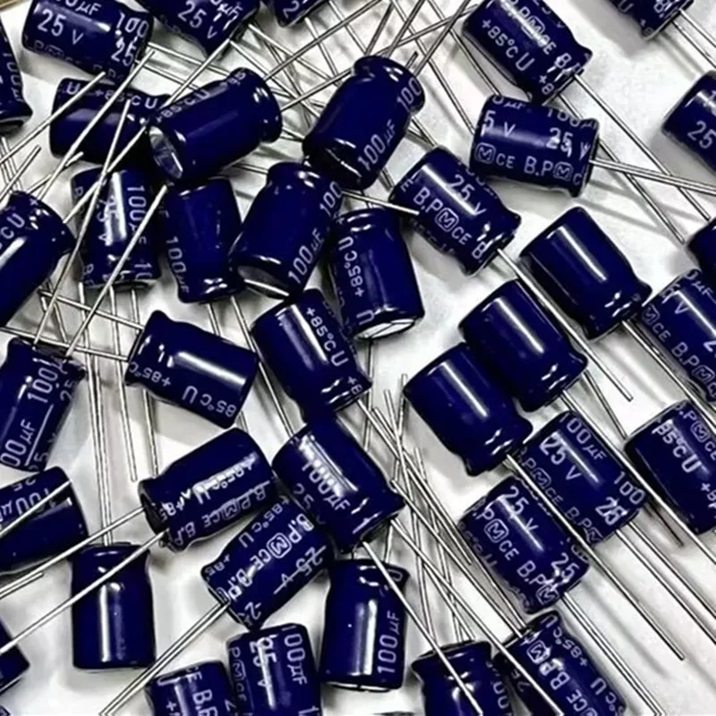 10pcs BP 25V100UF Volume 8X11.5MM Audio Electrolytic Capacitor ECEA1EN101U 100UF 25V NEW