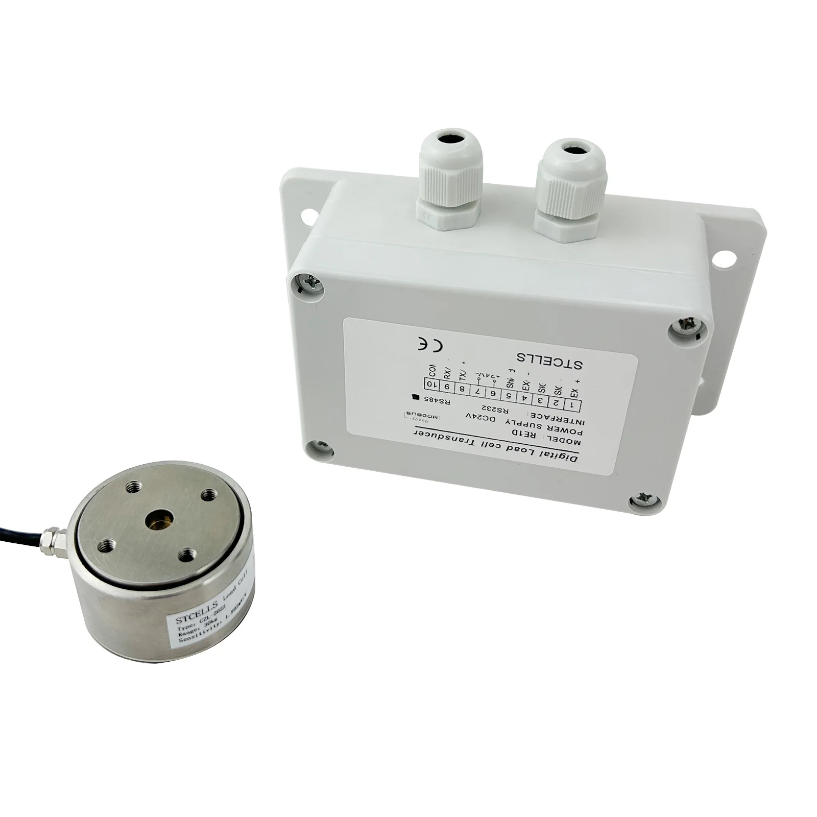 Capteur de Tension/Compression à bouton plat, cellule de charge bidirectionnelle Modbus RTU RS485, pour test automatique, Mini Module de Force Axiale planaire