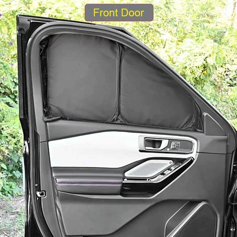 

Для Ford Explorer 2014 г., автомобильный черный оконный солнцезащитный козырек с защитой от УФ-лучей, теплоизоляционный защитный чехол, аксессуары для салона автомобиля