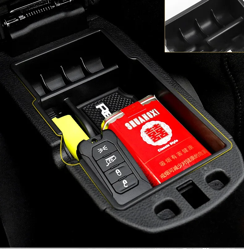 Für Jeep Renegade 2015-2018 2019 2020 2021 2022 2023 2024 2025 Auto Zentrale Armlehne Box Lagerung verstauen Aufräumen Container Fach – Detail 11