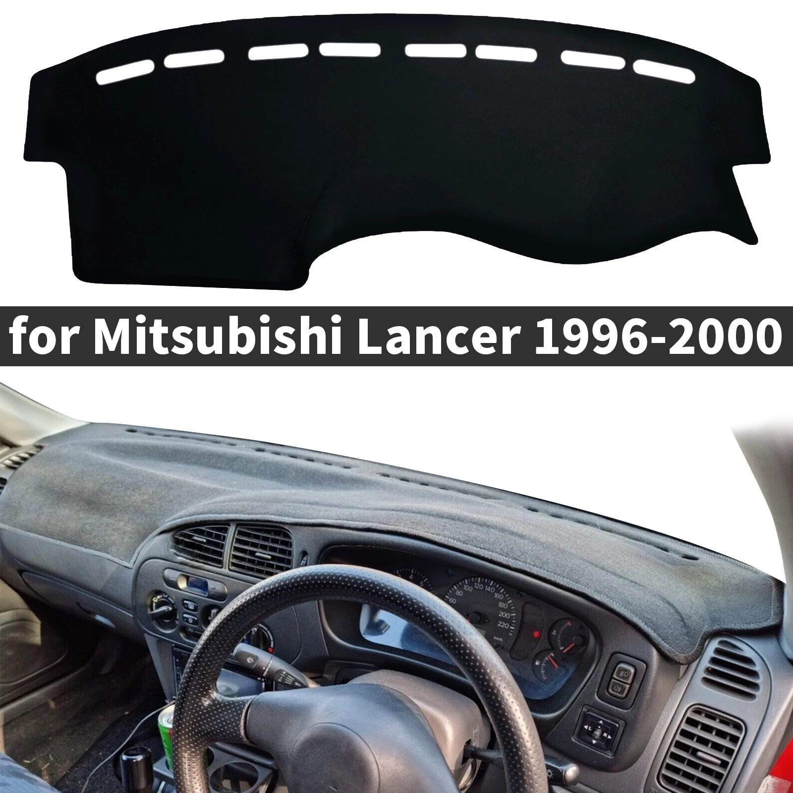 

fit for Mitsubishi Lancer 1996-2000 EVO Evolution Car Accessories Dashmat Dashboard Cover Pad Protective Carpet DashMat Sunshade