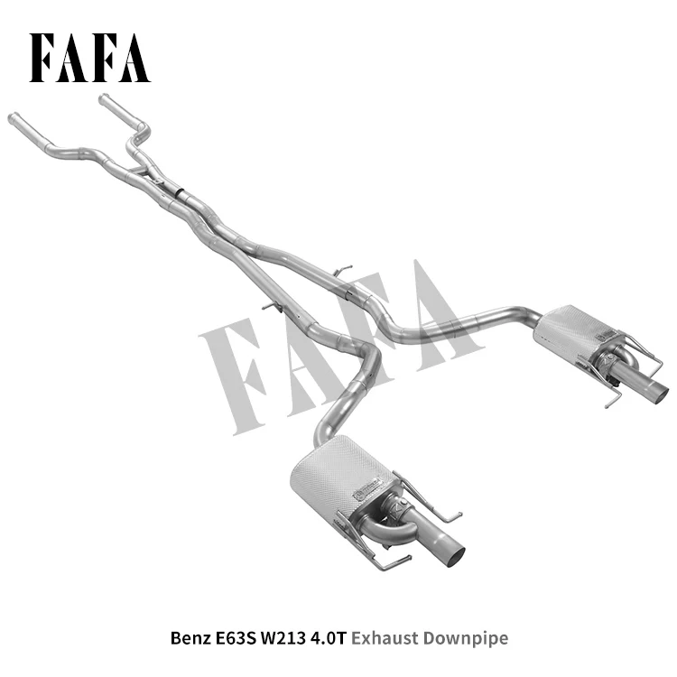 For  E63S W213 4.0T High Performance Exhaust System Enhanced Sound Effect Electric Valve Exhaust Pipe Muffler Exhaust