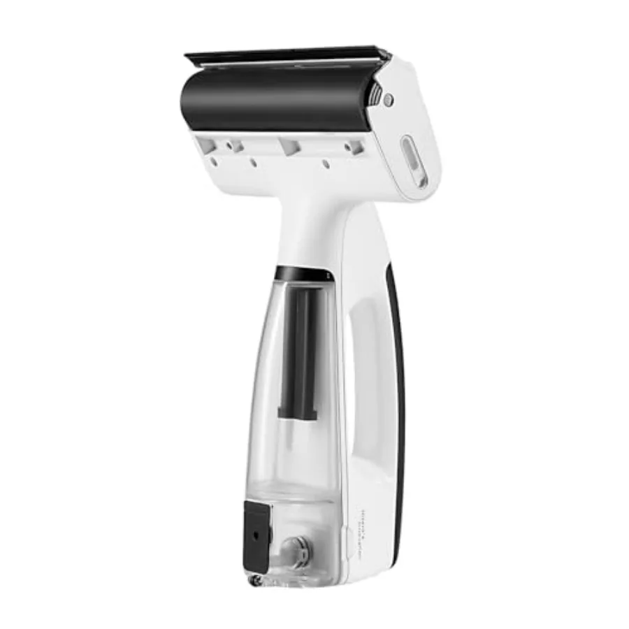 All-Purpose Electric Window Squeegee for Shower Doors Mirrors Cars Tiles Windows Countertops Rubber Blade Blue Body Wet Dry Cle