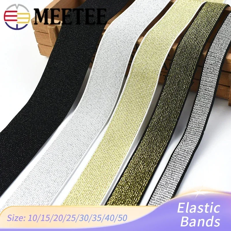 1/3/5M 10-50mm Sewing Elastic Bands For Bra Soft Skin Rubber Band Underwear Strap Elastics Webbing Tapes DIY Accessories