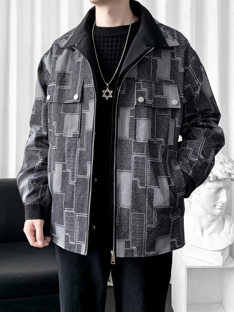 

Мужская куртка на весну-осень: уникальный дизайн, рабочая одежда, повседневный стиль, высококачественный, модный, молодежный, приталенный крой.