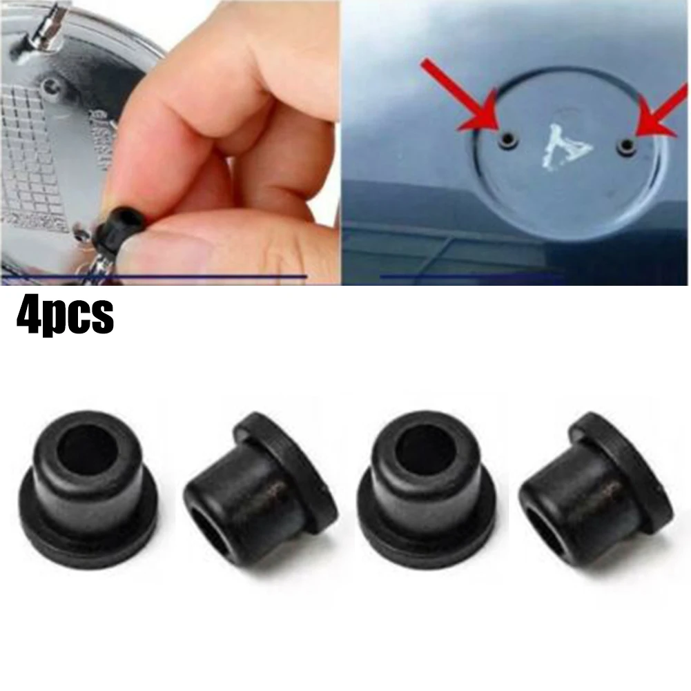 4pcs 51141807495 Rounded Corner Badge Logo Trunk Or Hood Grommets For BMW E21 E81 E87 E88 F20 E36 E46 E90 E91 E92 E93 E12 E34