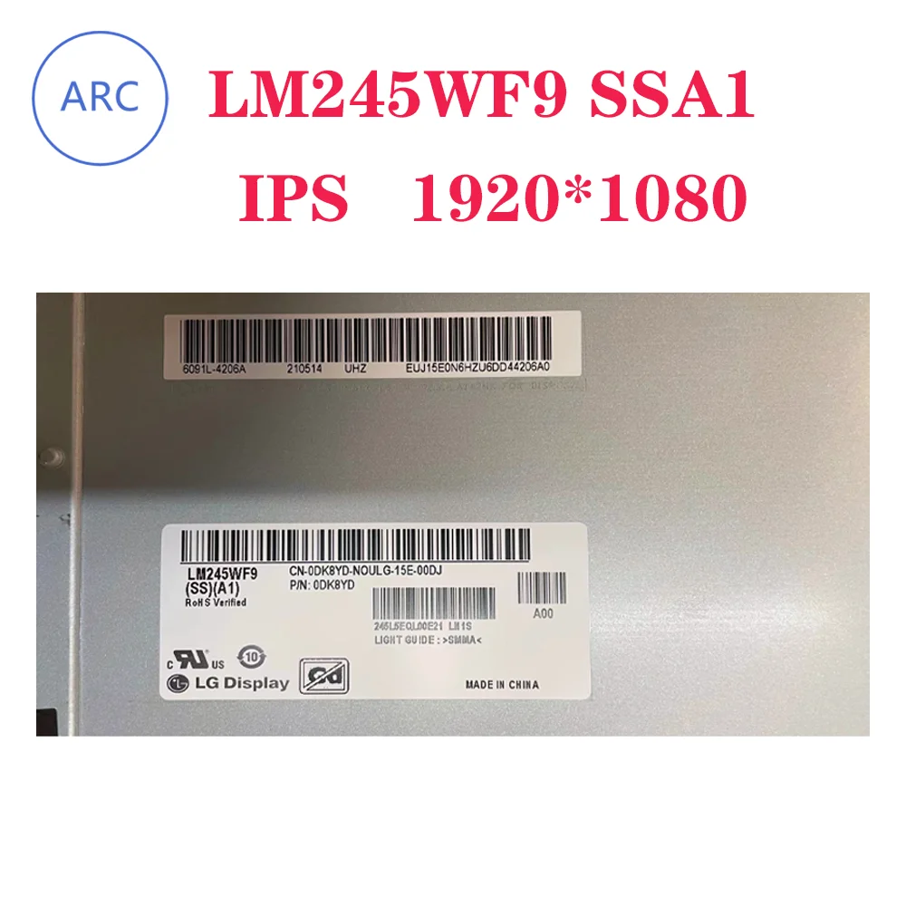 25" NEW Original  LCD Screen LM245WF9 SSA1 For Alienware AW2521HF 240HZ FHD IPS 1920*1080 LM245WF9(SS)(A1)