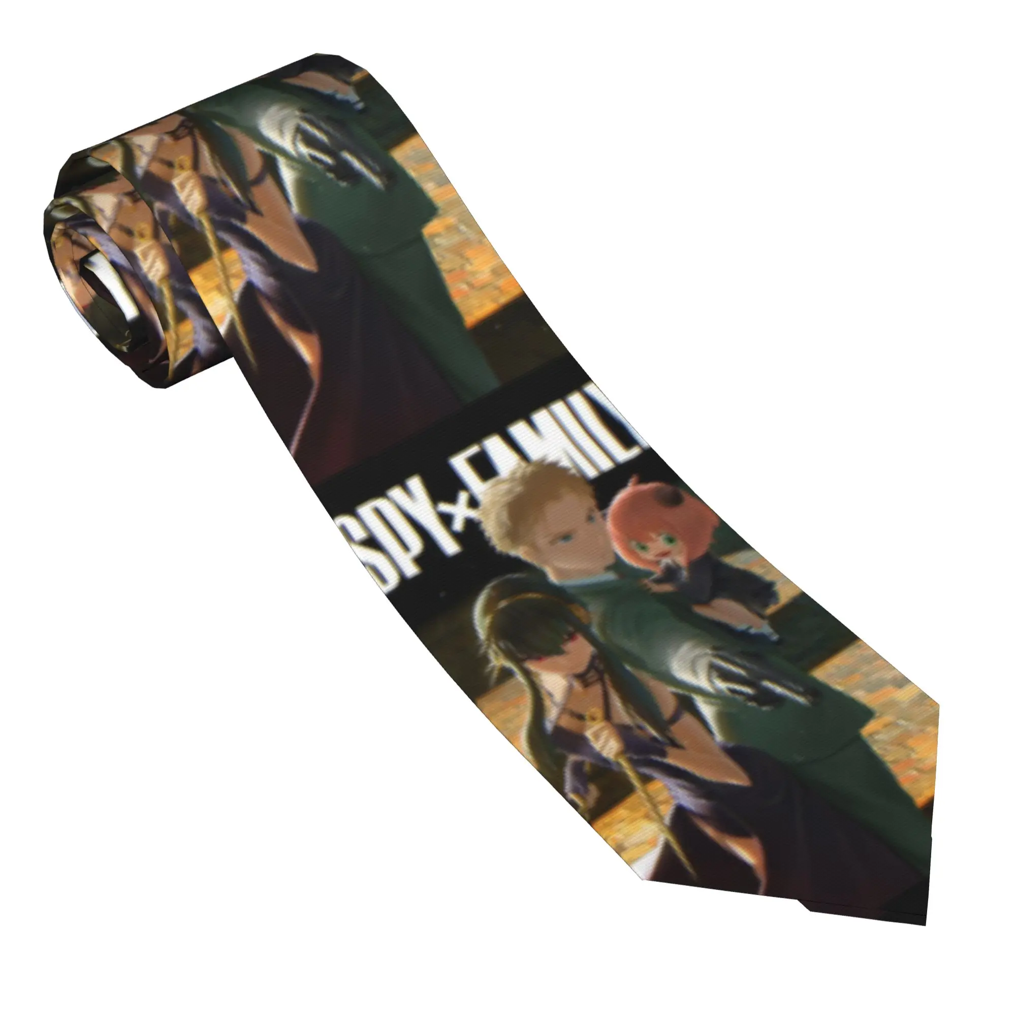 Spy X Family Necktie Unisex Skinny Polyester 8 cm Wide Neck Tie Anime  for Men Shirt Accessories Gravatas Wedding Office