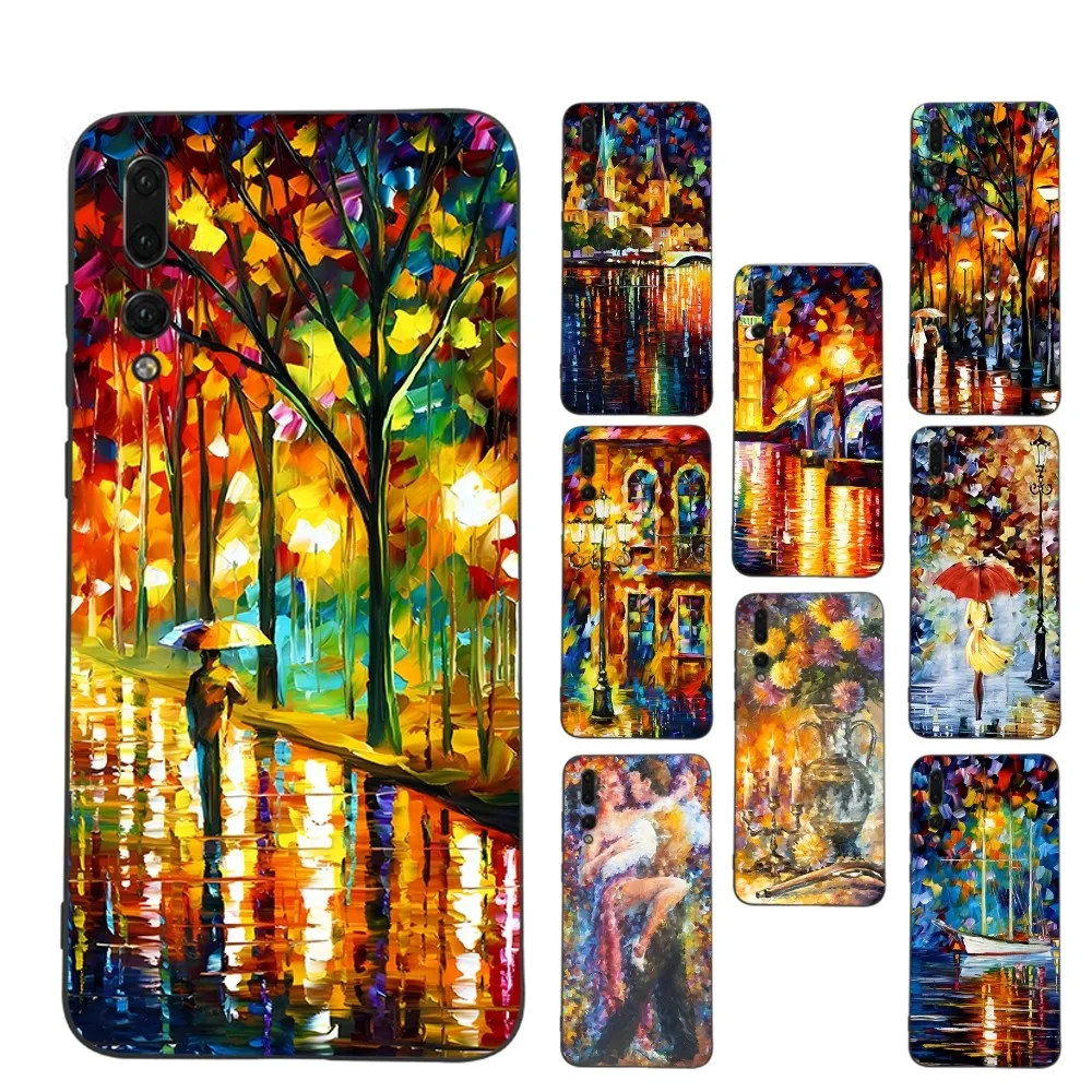 L-Leonid A-Afremov O-Oil Phone Case For Huawei P 8 9 10 20 30 40 50 Pro Lite Psmart Honor 10 lite 70 Mate 20lite