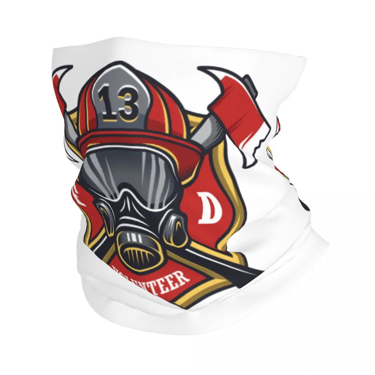 Bufanda de tubo de esquí personalizada para hombres y mujeres, Bandana de calavera de bombero, calentador de cuello, polaina de rescate de incendios, cubierta facial, Invierno