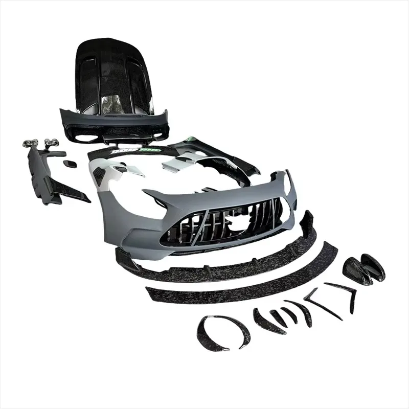 STLF Bumper Black Series Body Kit, Suitable for  AMGS GT BS Wide Body Kit with Dry Carbon Fiber Forged Pattern Body Kit