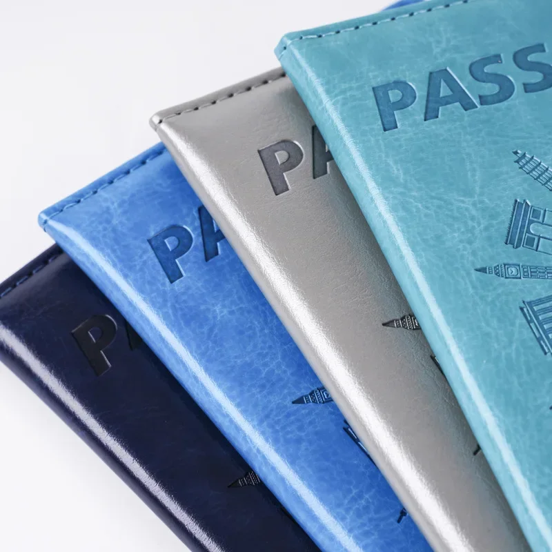 2025 Color Changing Global PU Passport Cover Plane Ticket Holder Passport Holder Travel Wallet Id Card Holder Travel Accessories