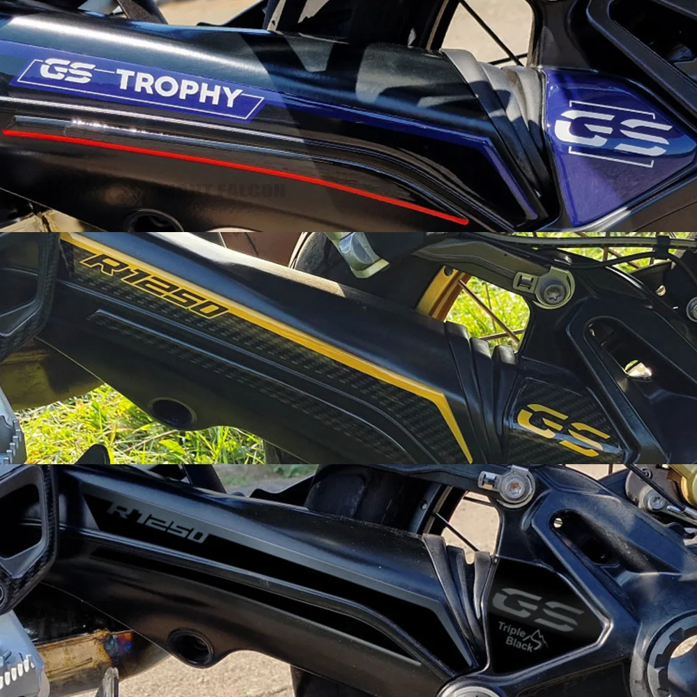r1250gs 2023 Motorcycle 3D Epoxy Resin Sticker Swingarm Protection Decal For BMW R1250 GS R1250 GS Adventure 2019 - 2023