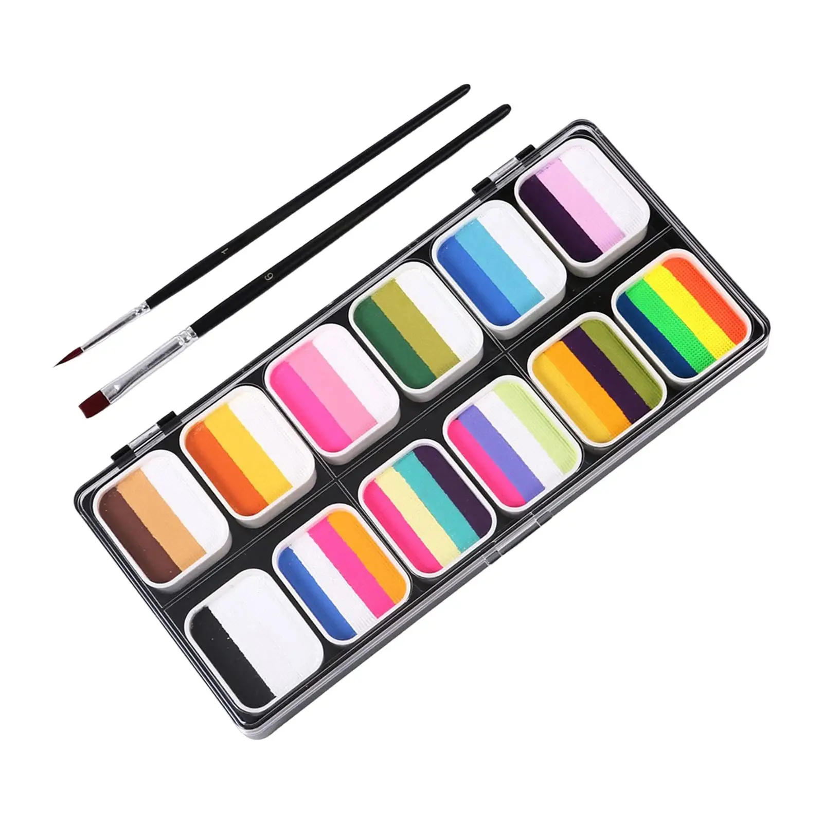 Face Body Paint Set Painting Brush Costume Festival Painting Palette Makeup