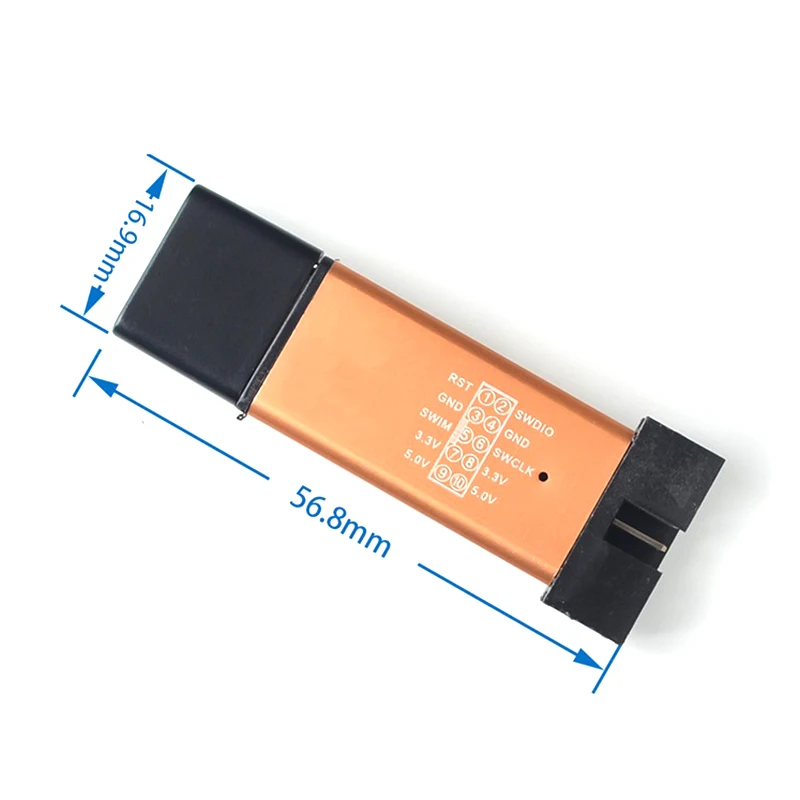 Picture 3: 1Set ST LINK Stlink ST-Link V2 Mini STM8 STM32 Simulator Download Programmer Programming With Cover DuPont Cable ST Link V2