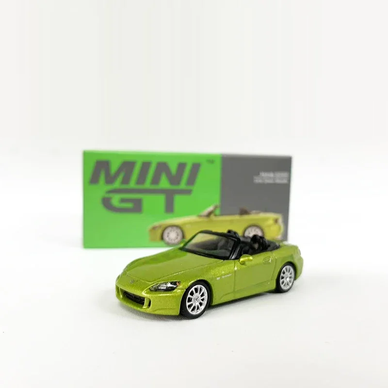 MINIGT 1:64 Model Car Simulation S2000 (AP2) Alloy Vehicle Collection #396 Apple Green