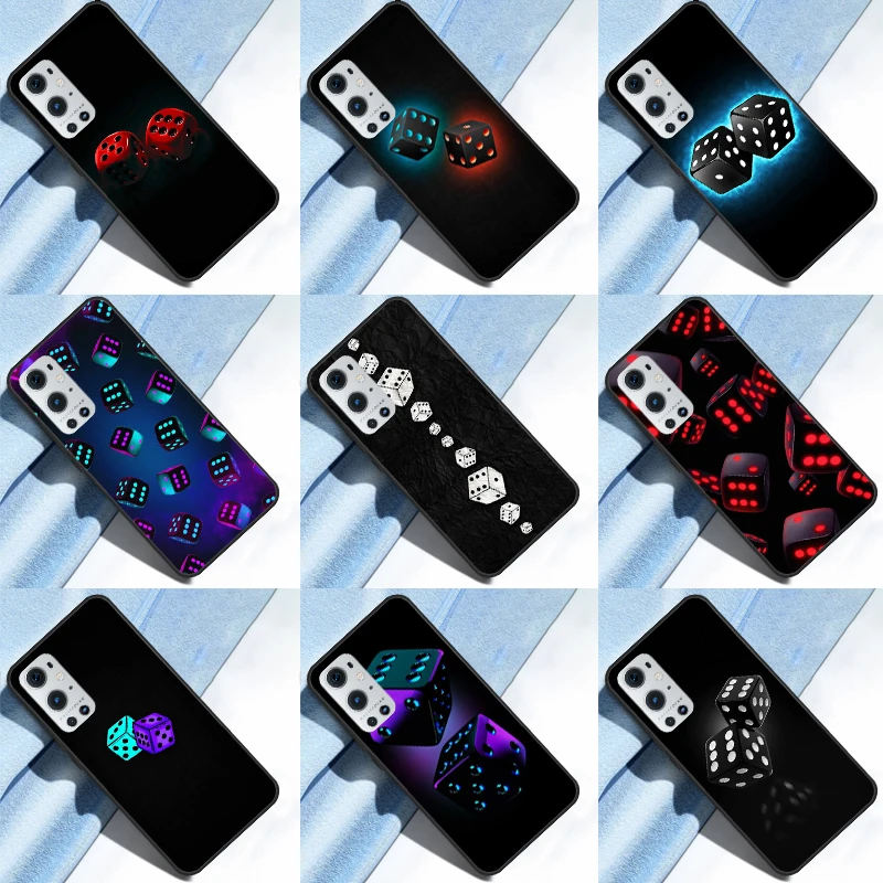 Dice Art Case For OnePlus Nord 2 2T N10 N20 CE 2 Lite Cover For OnePlus 10T 8T 9R 9RT 8 9 10 Pro