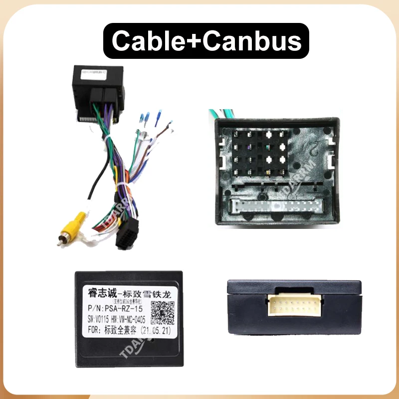 Car Wiring Harness Adapter Canbus Box Decoder For Peugeot 206 207 307 308 406 407 408 508 607 2008 3008 4008 5008 Citroen Elysee