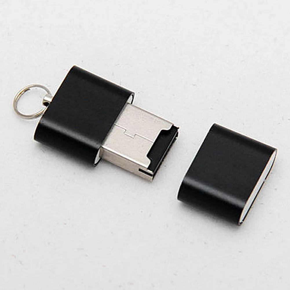 Card Reader Anti-lost Lightweight High Speed Plug And Play Practical MICROUSB 2.0 Metal Accessories Mini For TF Portable