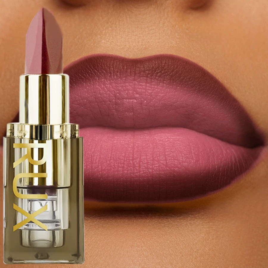 1 lápiz labial mate de dos tonos, maquillaje de labios resistente al agua rosa, fácil de usar, tinte de labios de repuesto, regalo cosmético para personas mayores de labios de larga duración