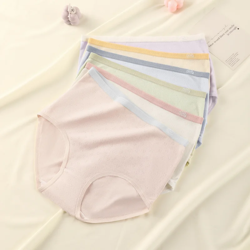 3PCS Soft Triangular Panties Breathable Woman Briefs Panties Women Buttocks Lifter Women's Cotton Briefs Sexy Underware Female