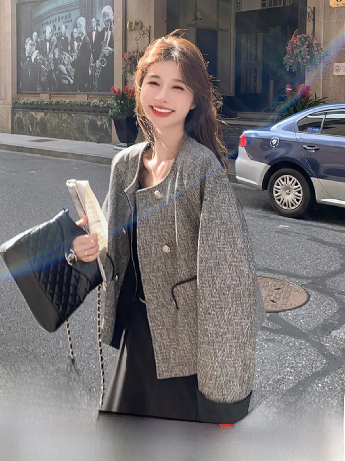 Design Sensation PU Pelle Jaet Donna Primavera Autunno Faion High End Feeling Eleganza ort Top Pendolarismo Sle rotondo...