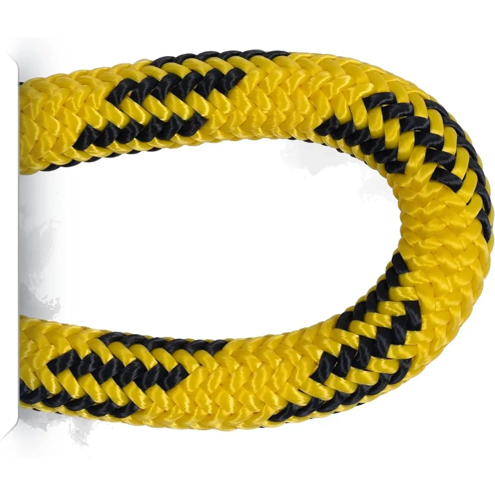 

Канат для арбориста CQUSA, 5,400 фунтов, статическая альпинистская веревка MBS, легкий вес 120 футов, плотно сращенный глаз