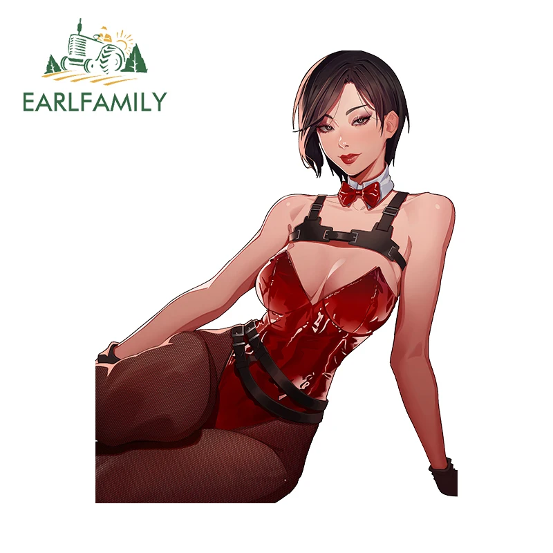 EARLFAMILY 13cm X 10.4cm for Witch of Dún Scáith Car Stickers Alluring Girls Decals Occlusion Scratch Fashion Air Conditioner