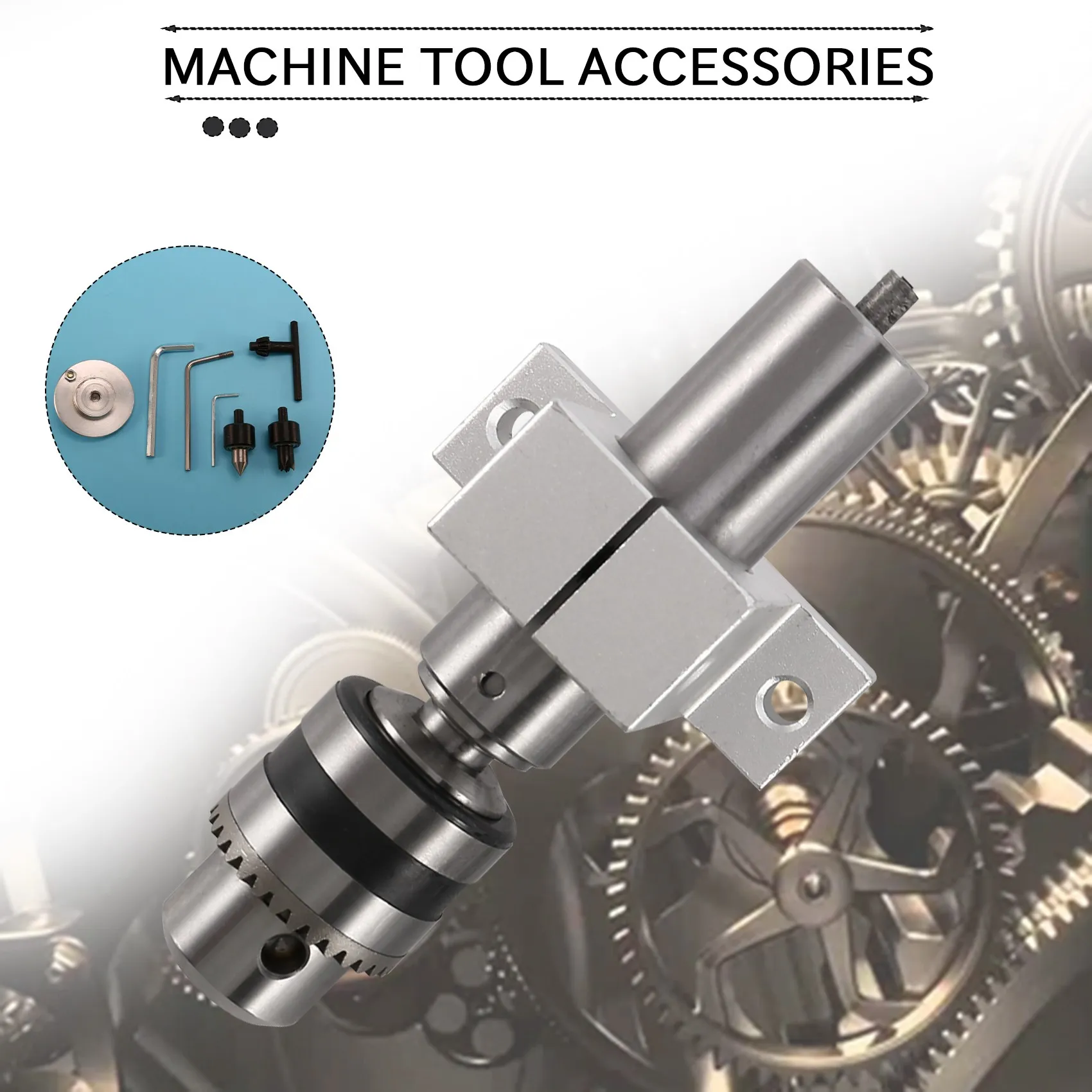 A69emultifunction Drilling Tailstock Live Center With Claw For Mini Lathe Machine Revolving Centre DIY Accessories Woodworking