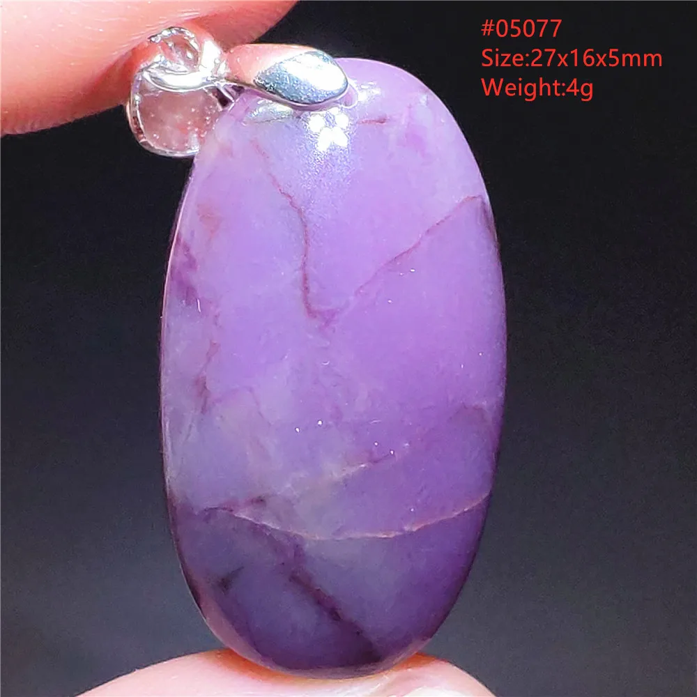 Natural Purple Sugilite Pendant 36x21x6mm Water Drop South Africa Reiki Stone Fashion Sugilite Necklace AAAAA