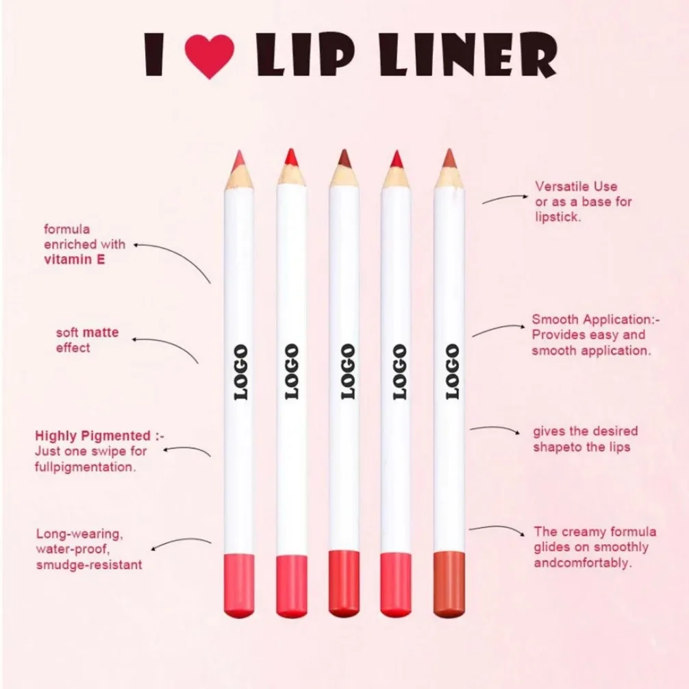 العلامة الخاصة شعار مخصص 3 في 1 قلم تحديد الشفاه ماتي أحمر الشفاه السائل وملمع الشفاه الثلاثي مجموعة للمكياج النباتي بالجملة #2