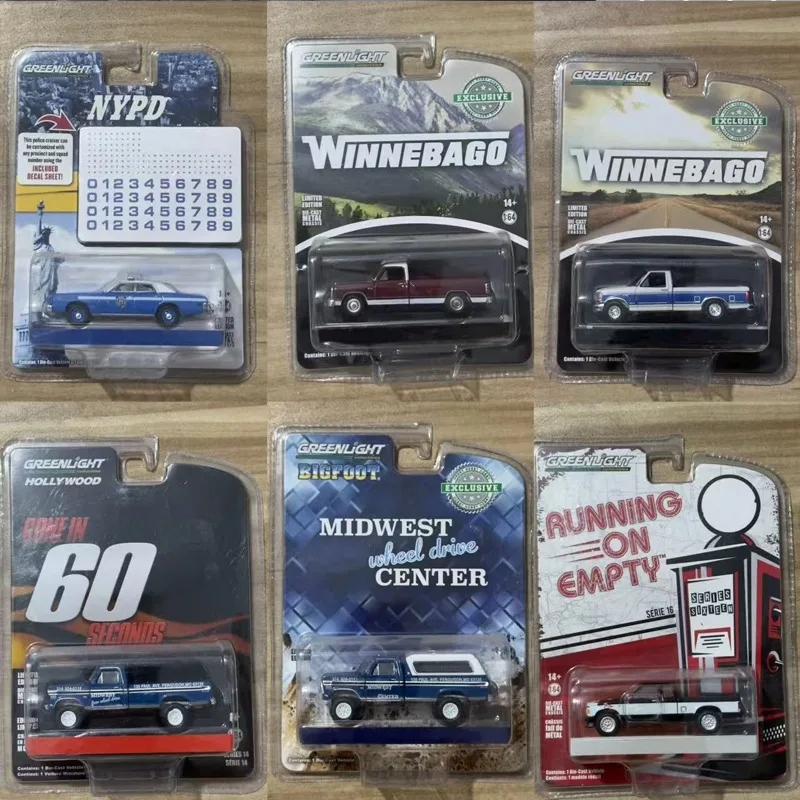 

GreenLight 1/64 Limited Edition Die-cast Pickup Truck Model, Static Collectible Ornament, Perfect Gift for Men