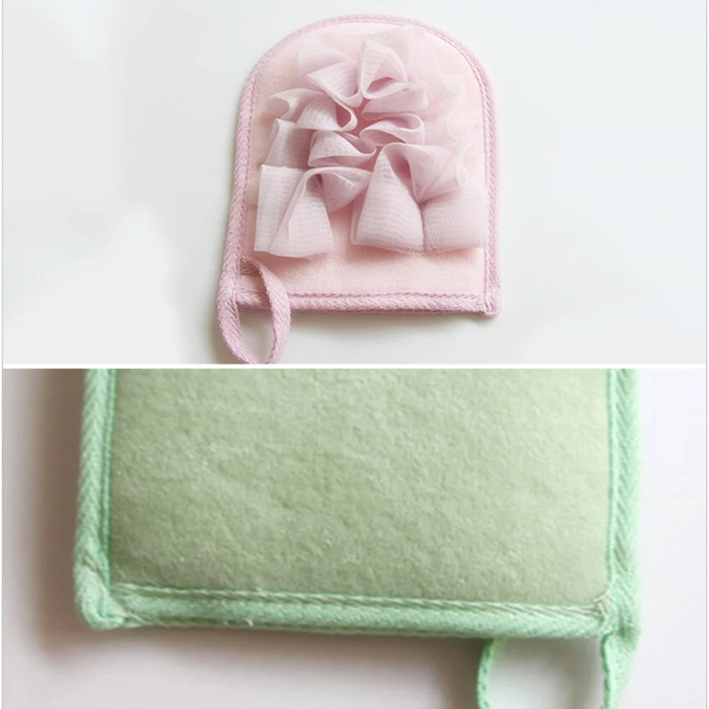 

Сетчатые подушечки для ванны, пуф для душа, скребок для спины для отшелушивания тела, глубокая очистка, удаление черных точек, мягкий, легкий, случайный