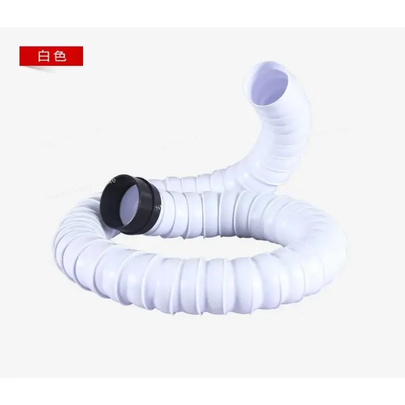 

50mm 75mm POM Flexible Exhaust Pipe for Welding Fume Extractor Arm Soldering Smoke Vent Hose with Square Round Hood