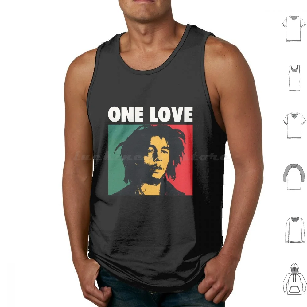 Go And Love Bo One Love Tank Tops Print Cotton Stock Mark Marley Resistance Marley Art Marley Resistance Artwork Marley