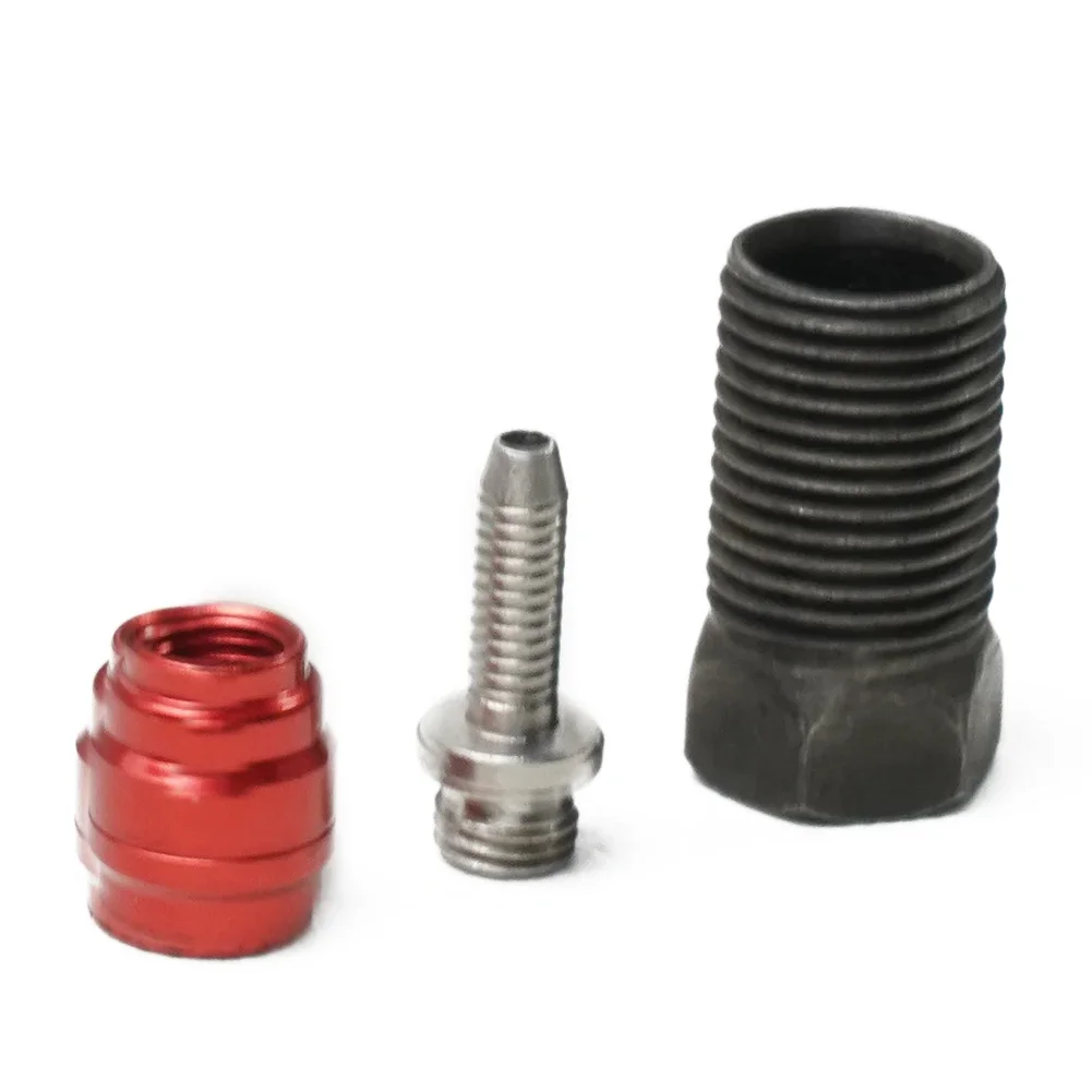 1set Bicycle Disc Brake Hose Barb Insert Olive Connecting Nut Set For-SRAM Cycling Hydraulic Brake