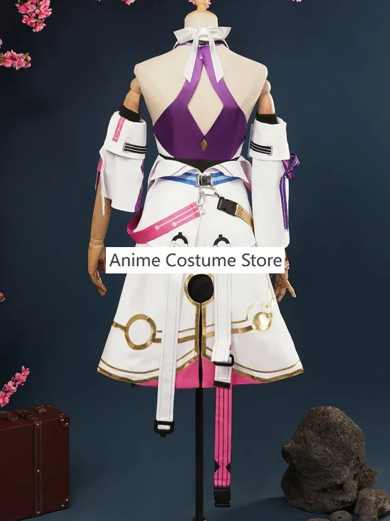 Game Honkai: Star Rail Asta Cosplay Costume Wig Anime Herta SpaceStation Astronomer Sexy Woman Outfit Hallowen Suit