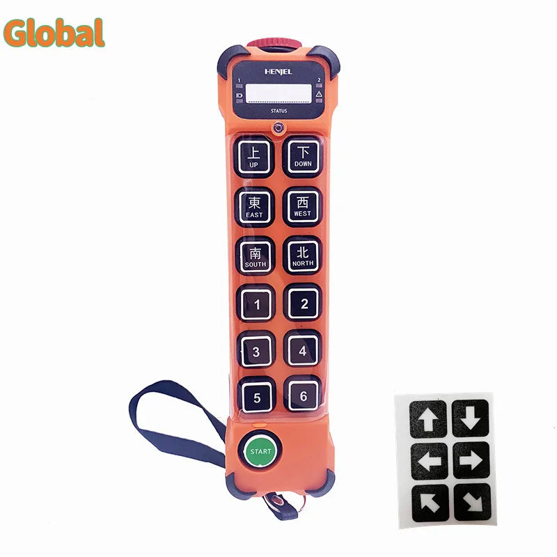 H112 12-key Single-speed Industrial Wireless Radio Crane Remote Control switches Hoist track overhead bridge Crane Controller