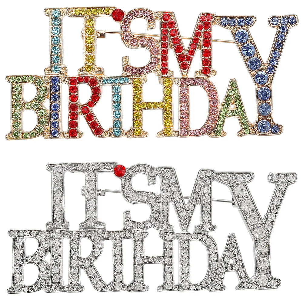 2-pecas-2-estilos-broches-de-liga-com-strass-'E-meu-aniversario'-para-mochilas-e-roupas-platina-36x778mm-1-unidade-cor
