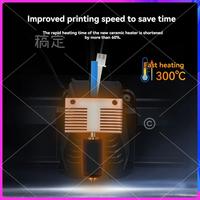 ABT-3D Printer Hotend With Heat Sink Kit For ELEGOO Neptune 4 PLUS/4 MAX 24V 80W All-Metal Hotend With 0.4Mm Nozzle