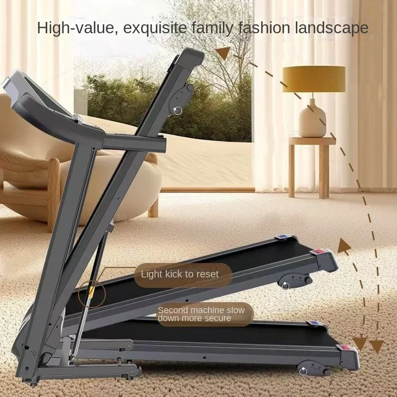 Factory Direct for Bluetooth Home Treadmill Sports Fitness Slope Folding Electric Runner for Heart Rhythm Training