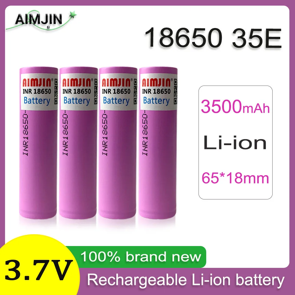 

18650 35E 3.7V 3500mAh Rechargeable Li-ion Battery For Us 18650 Toys, Tools, Flashlight Battery Etc