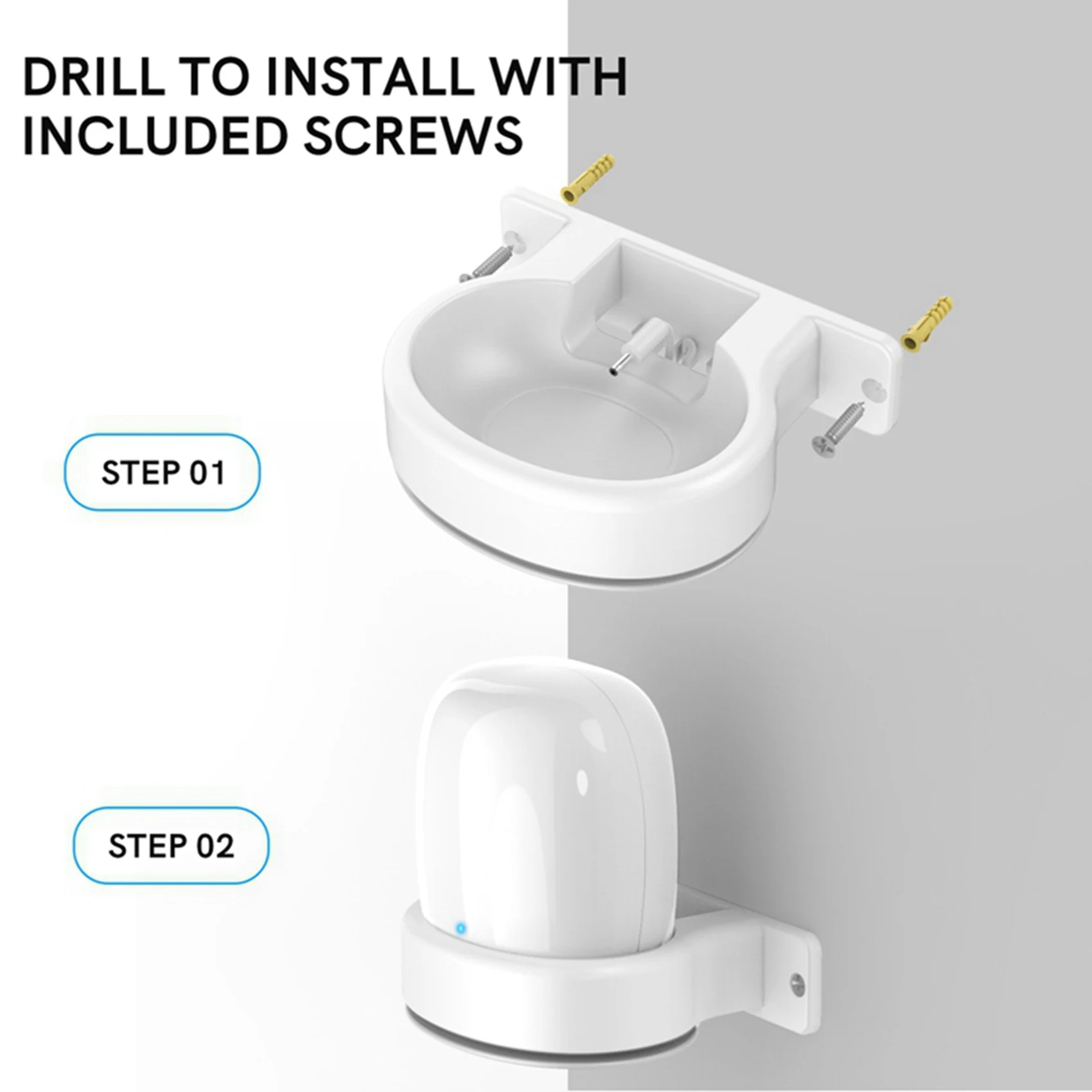 

CEA For Google Nest Wifi Pro Wall Mounting Bracket Intelligent Speaker Wall Storage Bracket Base, 2 PCS