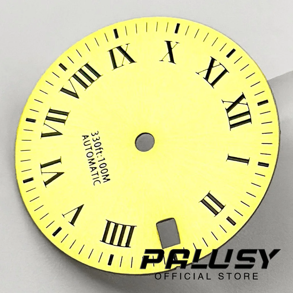 NH35 29mm Gold Watch Dial for NH35A 4R35 Movement Watch Faces Replacement Parts