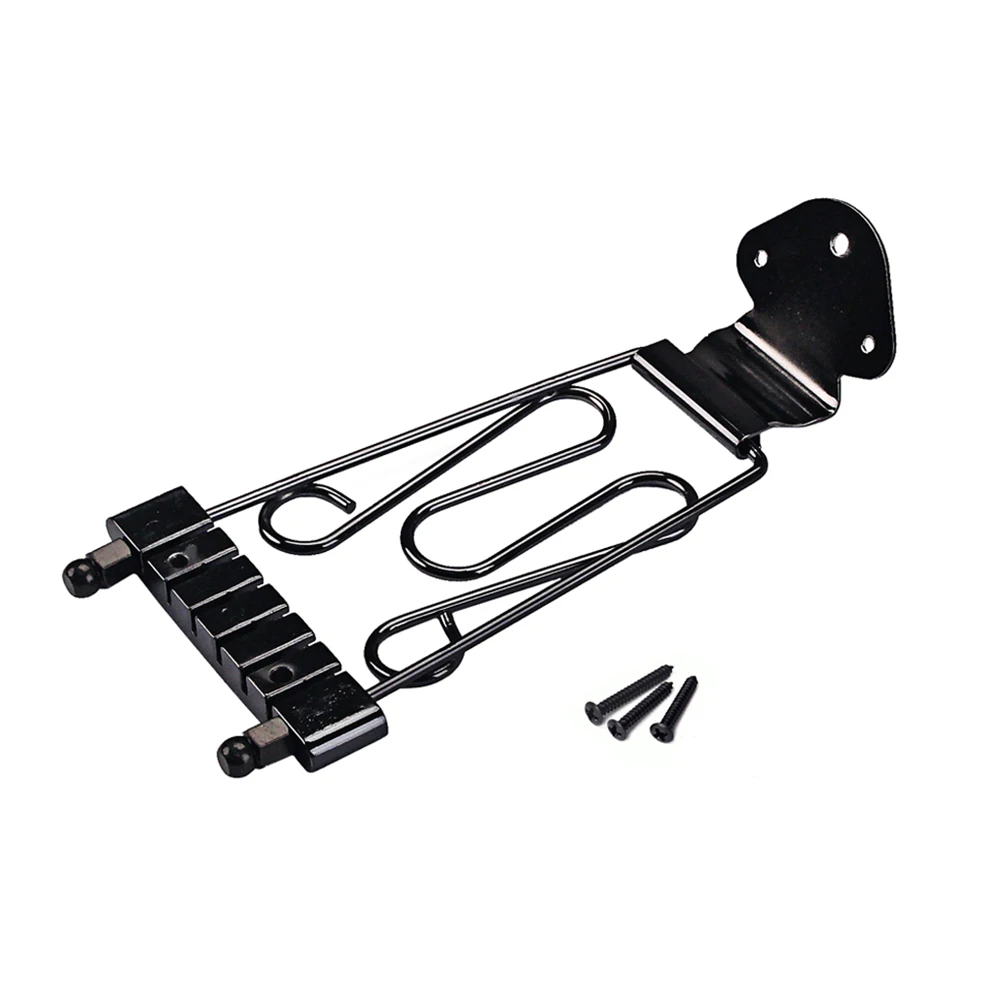 

Adjustable 6 String Tailpiece Plated Guitar Bridge for Acoustic Replacement Instrument Component