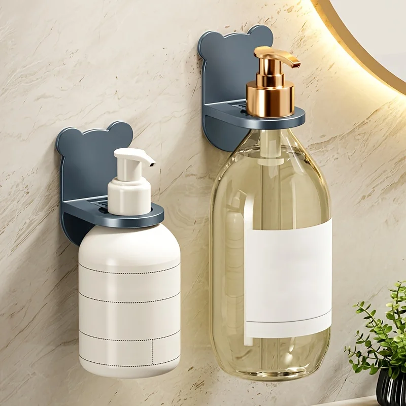 1 shower gel storage rack, no need to drill holes, detergent hanging rack, bathroom shampoo and hand sanitizer hanging cabinet,