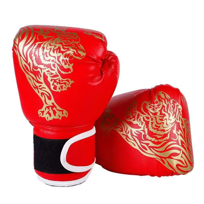 Boxhandschuhe, atmungsaktiv, PU-Leder, Kampfhandschuhe, Kinder, Boxtraining, Kickboxen, Handschuhe für Fitnessstudio, drinnen und draußen, Sport