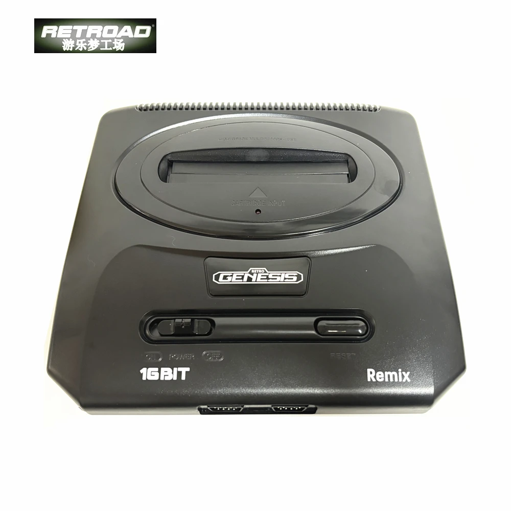 Retroad Remix 16BIT MD2 Main Console for Genesis/Mega Drive, Play NTSC /PAL Game Cartridge (original size)(MD300+FC300 games )