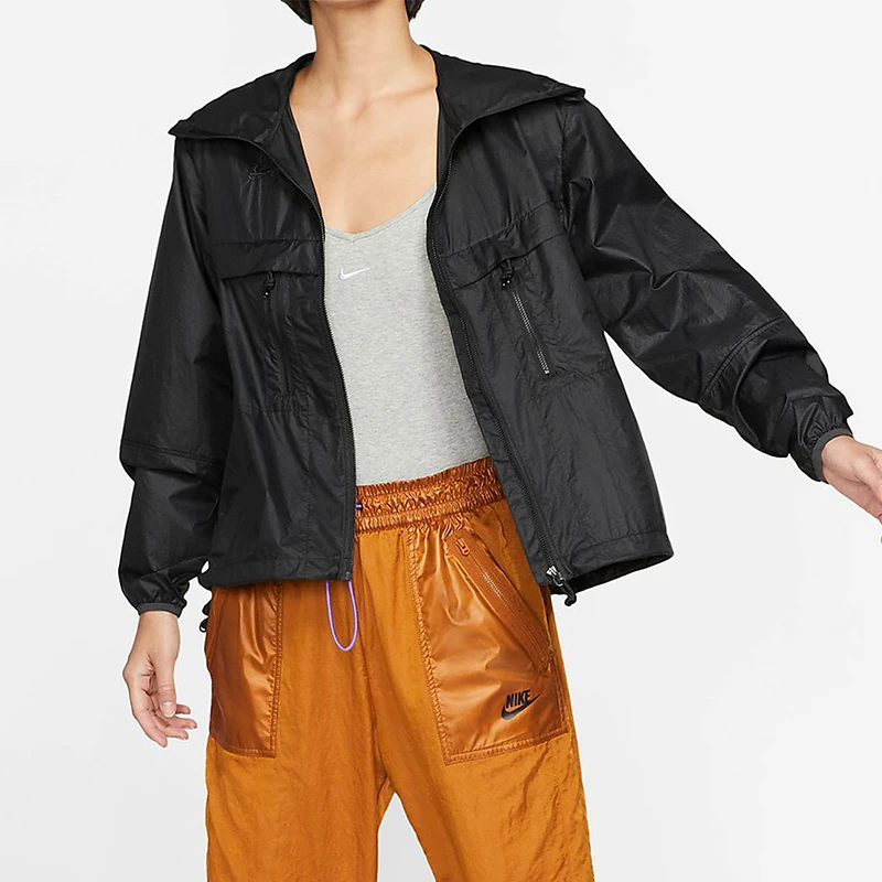 Nike genuine ACG series hooded jacket for women, black hooded jacket for women CD7641-010